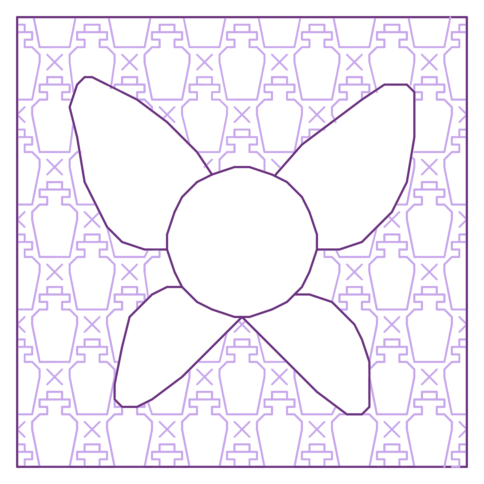Zelda Blackwork Pattern
