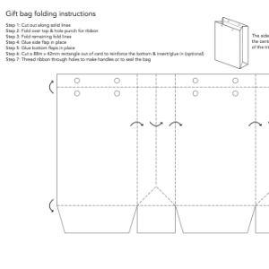 Gift Bag Folding Instructions