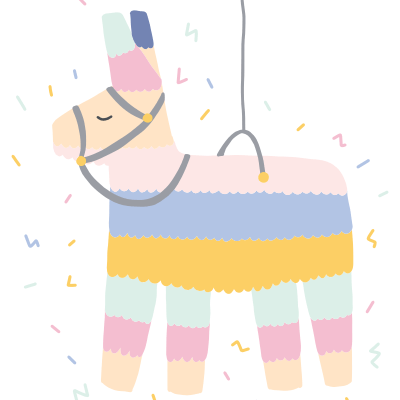 Piñata Design – Gift Card Envelopes & Notepaper