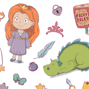 Princess & Dragon Design – Gift Bag & Tags