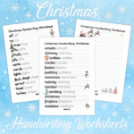 Christmas Handwriting Worksheets
