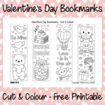 Valentine's Day Bookmarks - Free Printable Valentine's Day Bookmarks