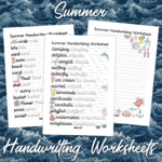 Summer Handwriting Worksheets - Free Printable Summer Handwriting Worksheets - Free Download