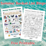 Free Summer Bucket List Bingo Printable for Kids Summer Bucket List Bingo